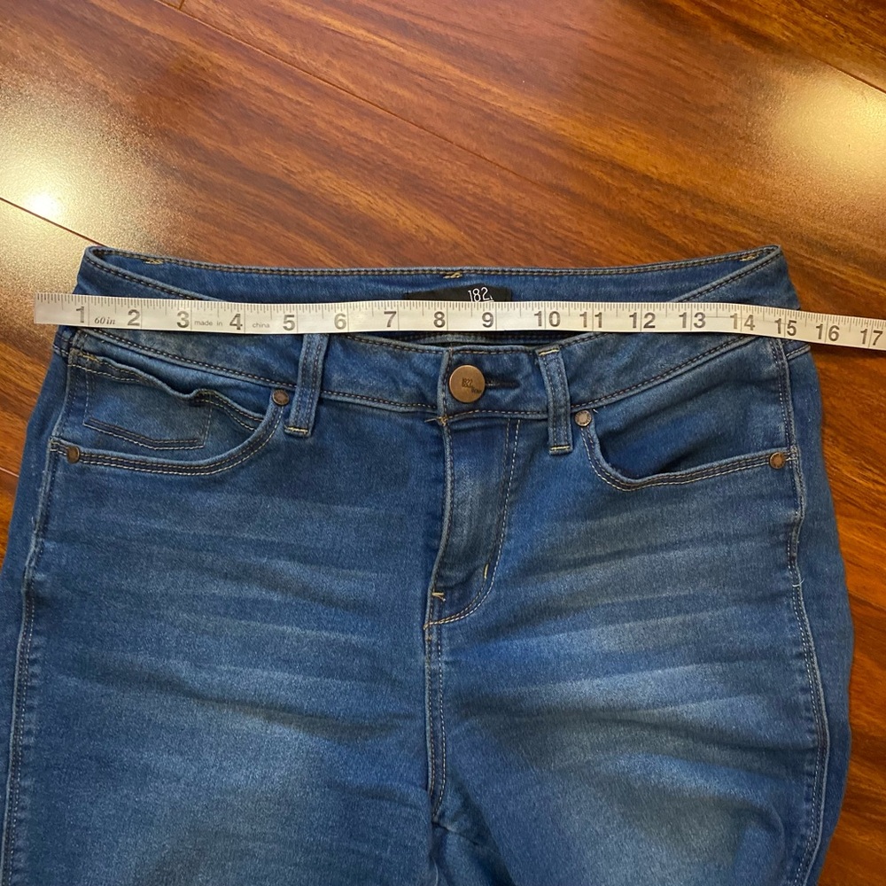 1822 Denim Women's Blue High rise Stretch Slim skinny Jeans size 10 - Picture 7 of 9